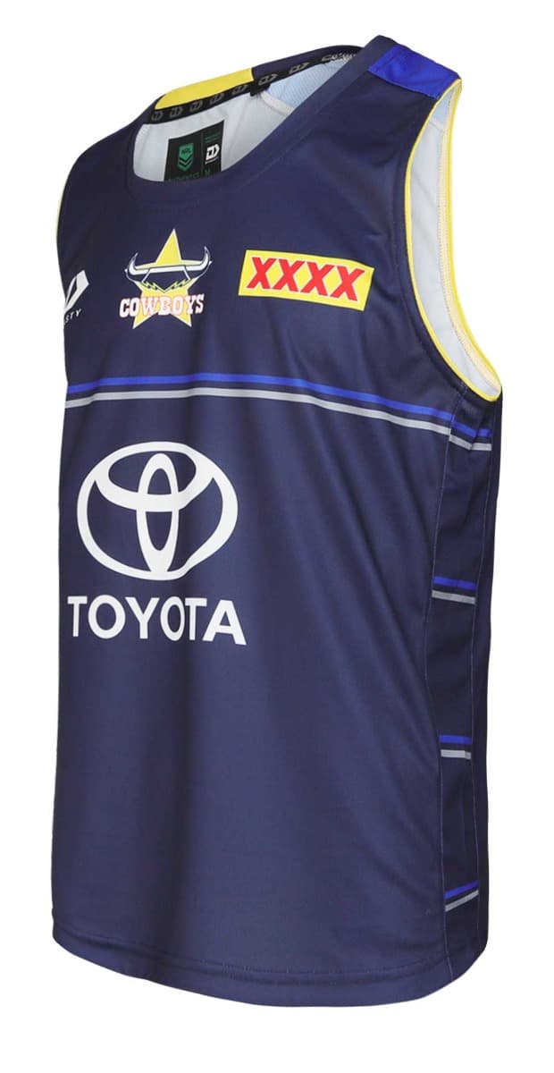 North Queensland Navy Cowboys Training Singlet