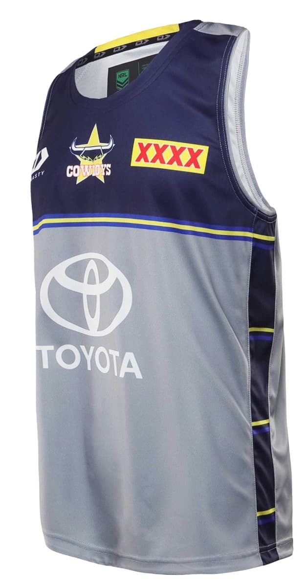 North Queensland Cowboys Grey Training Singlet