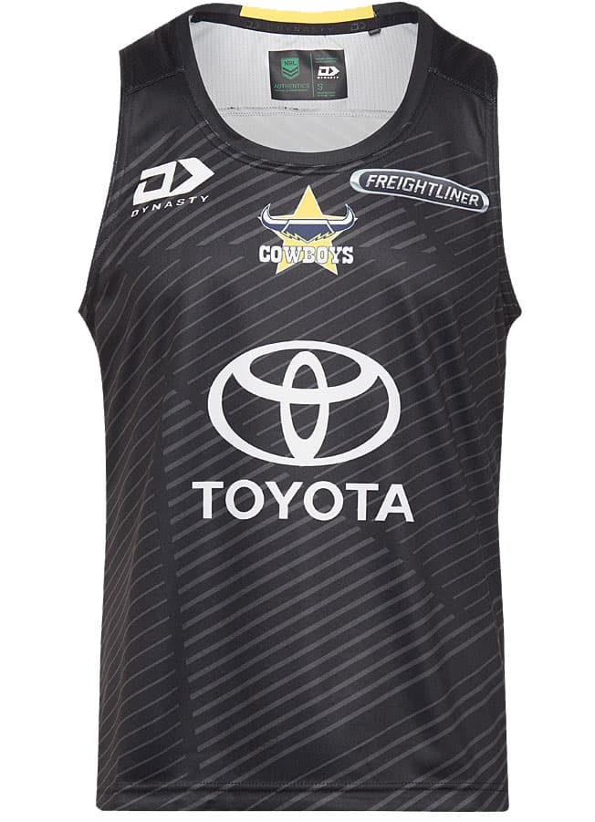 North Queensland Cowboys 2024 NRL Mens Black Alternate Training Singlet North Queensland Cowboys 2024 NRL Mens Black Alternate Training Singlet