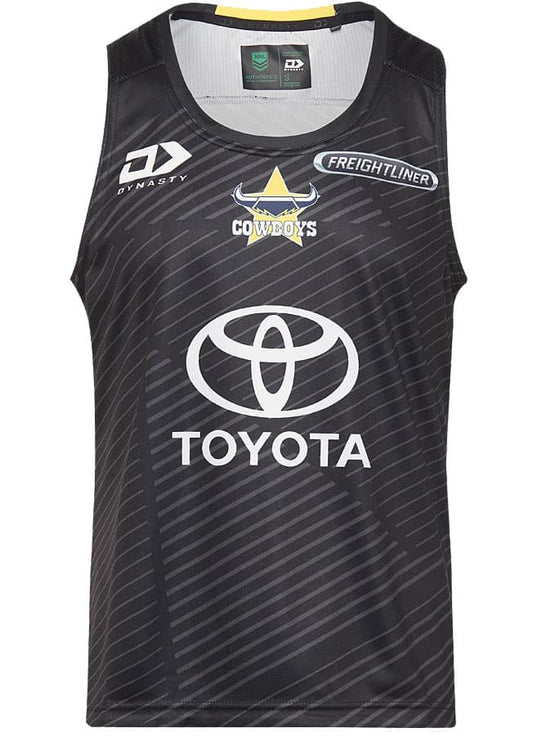 North Queensland Cowboys 2024 NRL Mens Black Alternate Training Singlet North Queensland Cowboys 2024 NRL Mens Black Alternate Training Singlet