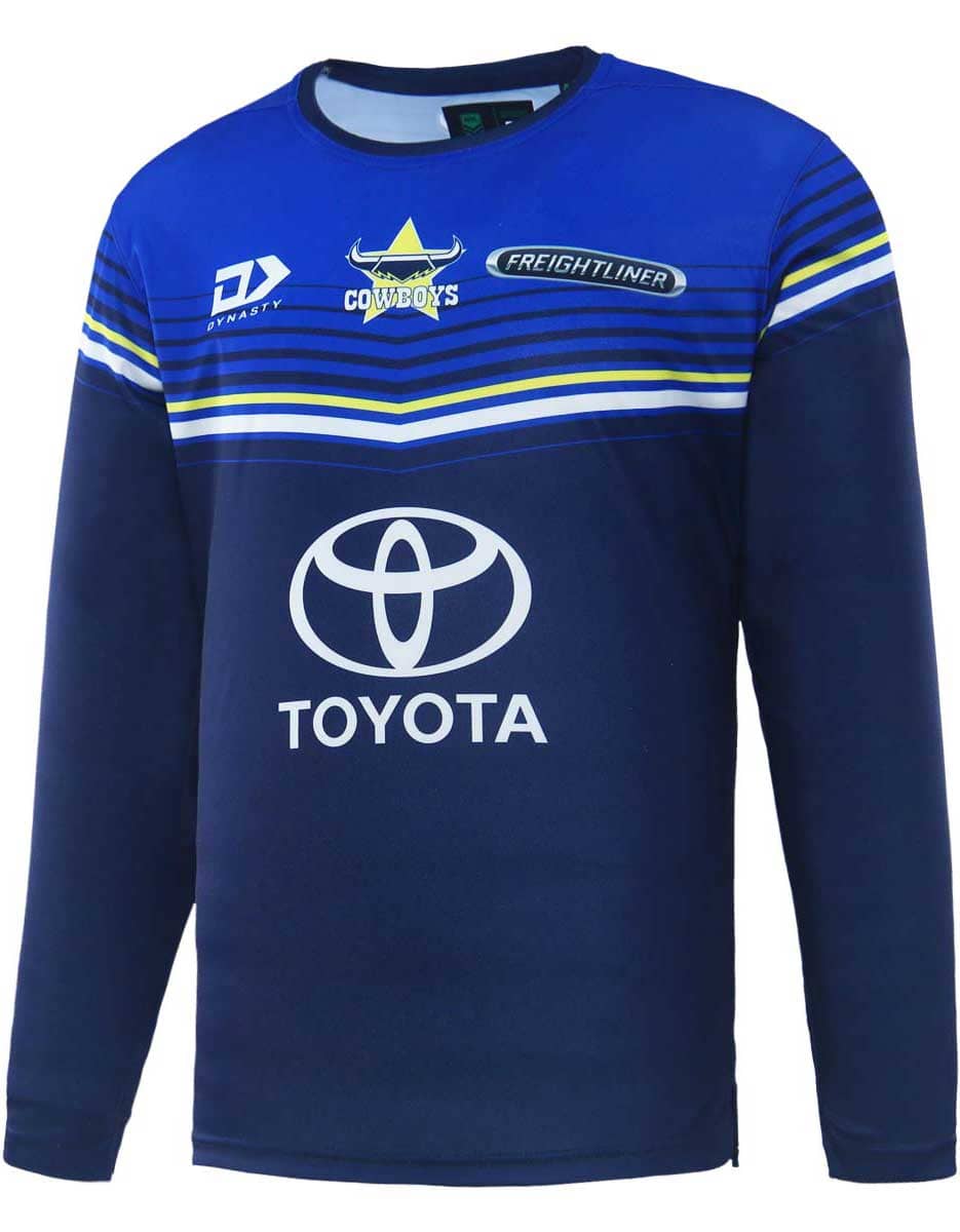 North Queensland Cowboys 2023 NRL Mens Long Sleeve Training Shirt North Queensland Cowboys 2023 NRL Mens Long Sleeve Training Shirt