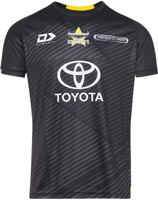 North Queensland Cowboys 2024 NRL Mens Black Alternate Training Shirt North Queensland Cowboys 2024 NRL Mens Black Alternate Training Shirt
