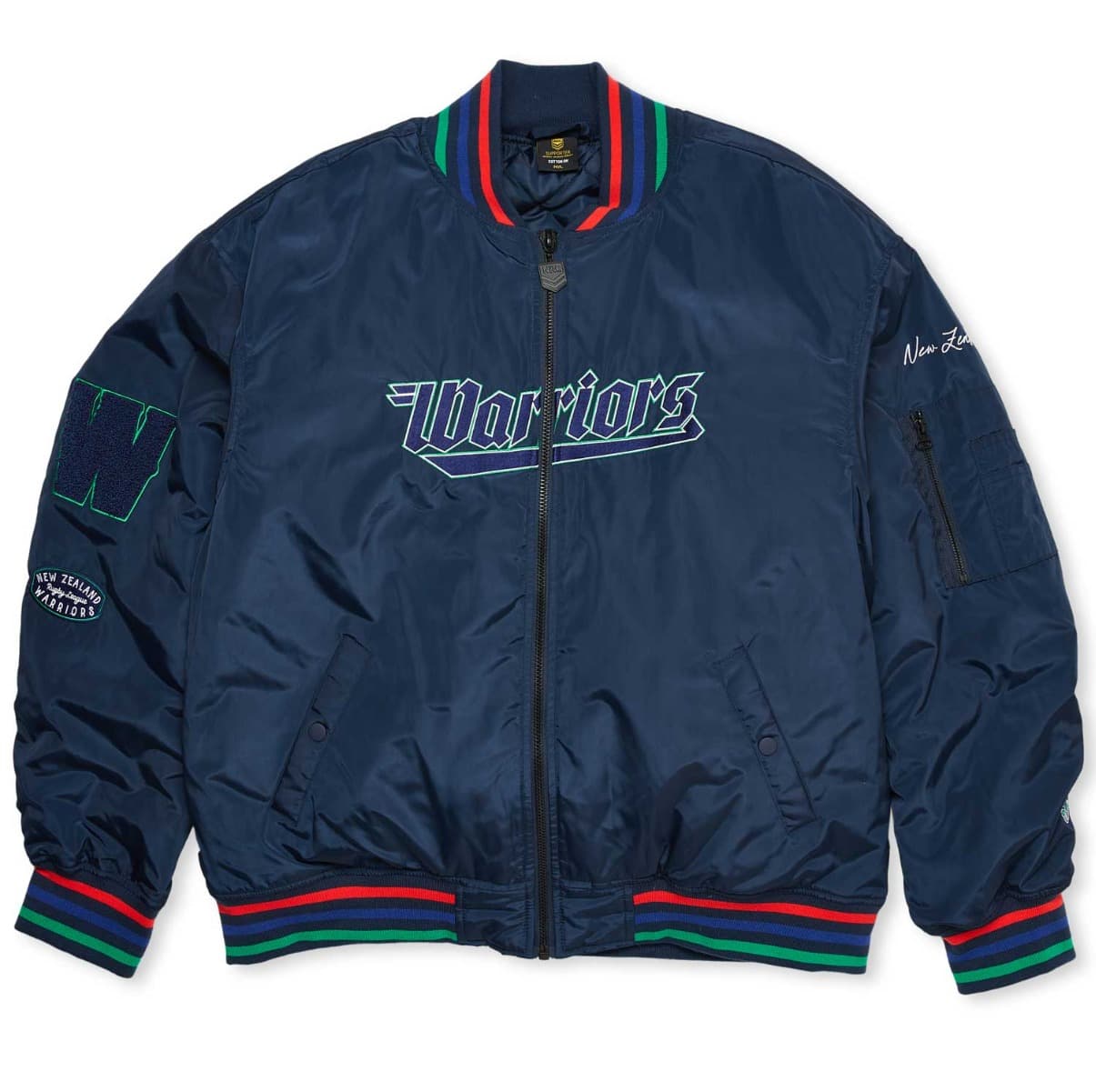 New Zealand Warriors NRL Mens Bomber Jacket