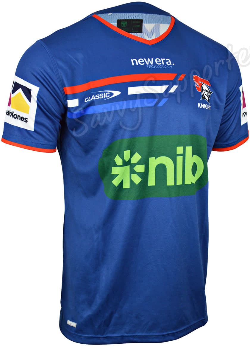 Newcastle Knights 2024 NRL Mens Navy Training Shirt