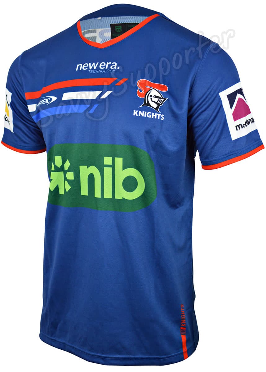 Newcastle Knights 2024 NRL Mens Navy Training Shirt