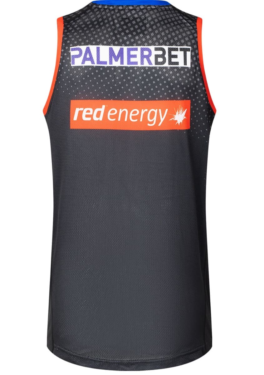 Newcastle Knights 2025 NRL Mens Black Training Singlet