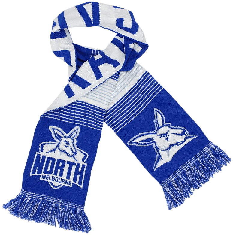 North Melbourne Kangaroos AFL Adults Linebreak Scarf