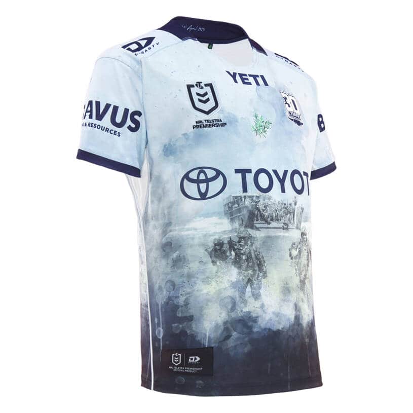 North Queensland Cowboys 2025 NRL Mens Defence / Anzac Jersey