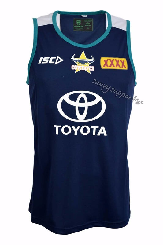 North Queensland Cowboys Navy Training Singlet North Queensland Cowboys Navy Training Singlet