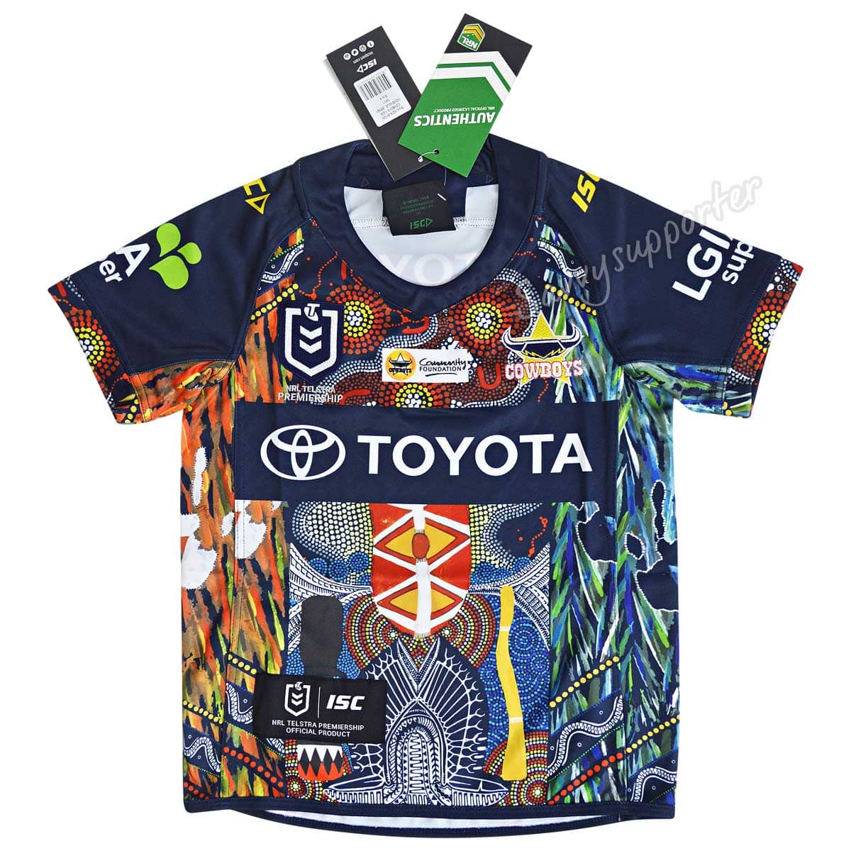 North Queensland Cowboys NRL Kids Indigenous Jersey ISC