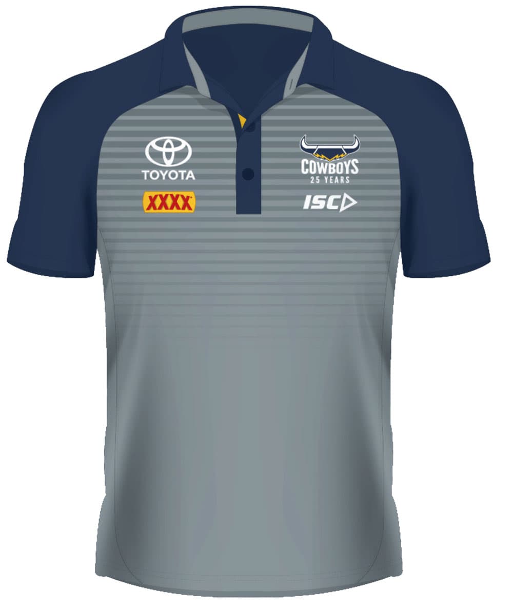 North Queensland Cowboys NRL Mens Media Polo Shirt North Queensland Cowboys NRL Mens Media Polo Shirt