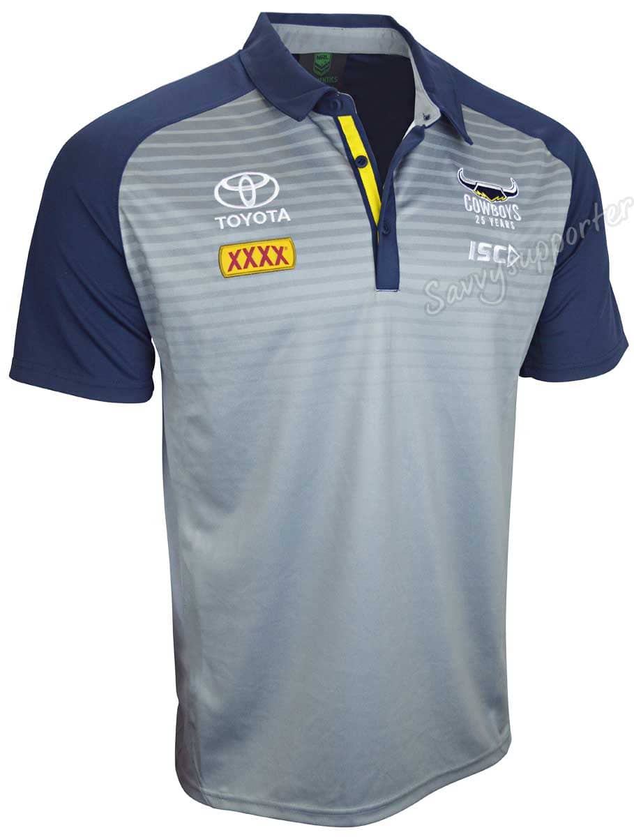 North Queensland Cowboys NRL Mens Media Polo Shirt North Queensland Cowboys NRL Mens Media Polo Shirt
