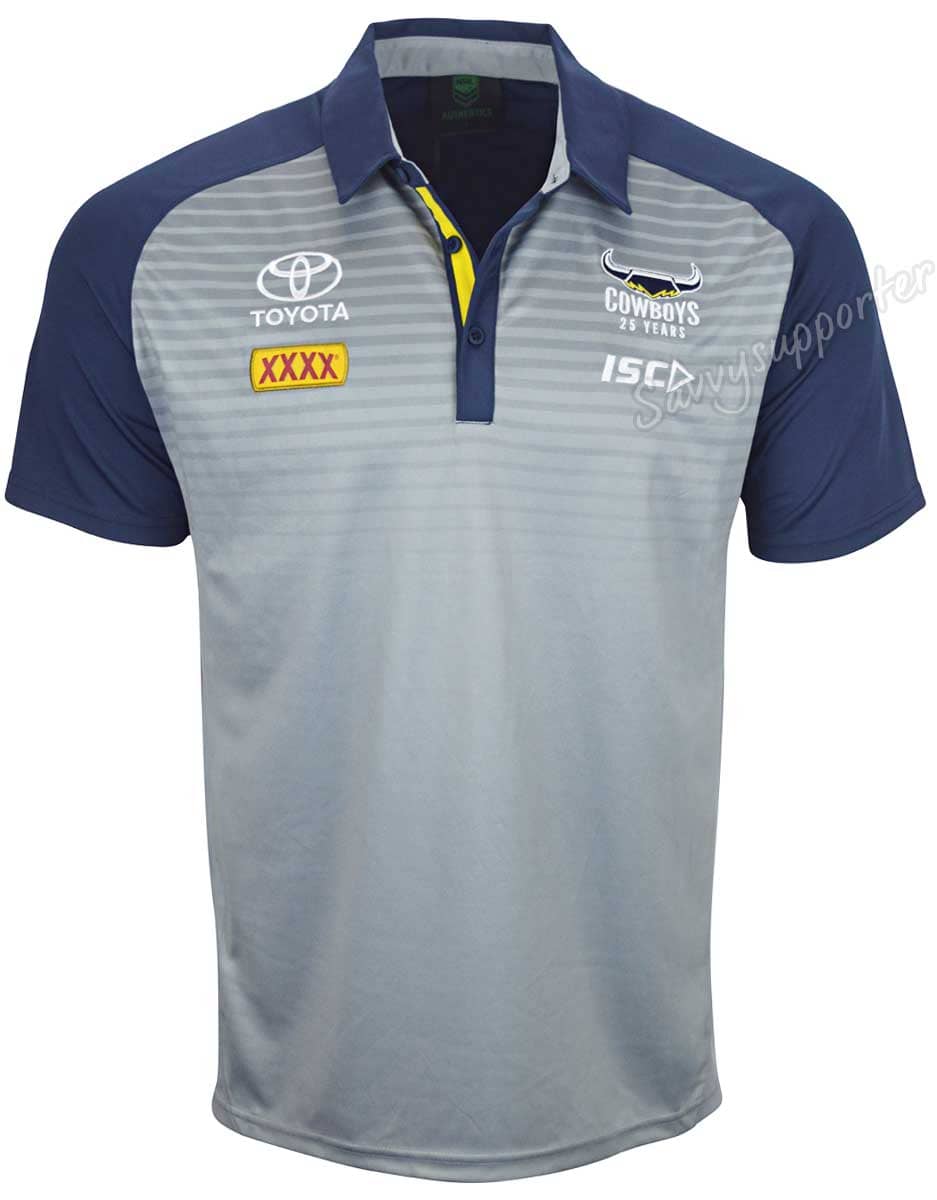 North Queensland Cowboys NRL Mens Media Polo Shirt North Queensland Cowboys NRL Mens Media Polo Shirt