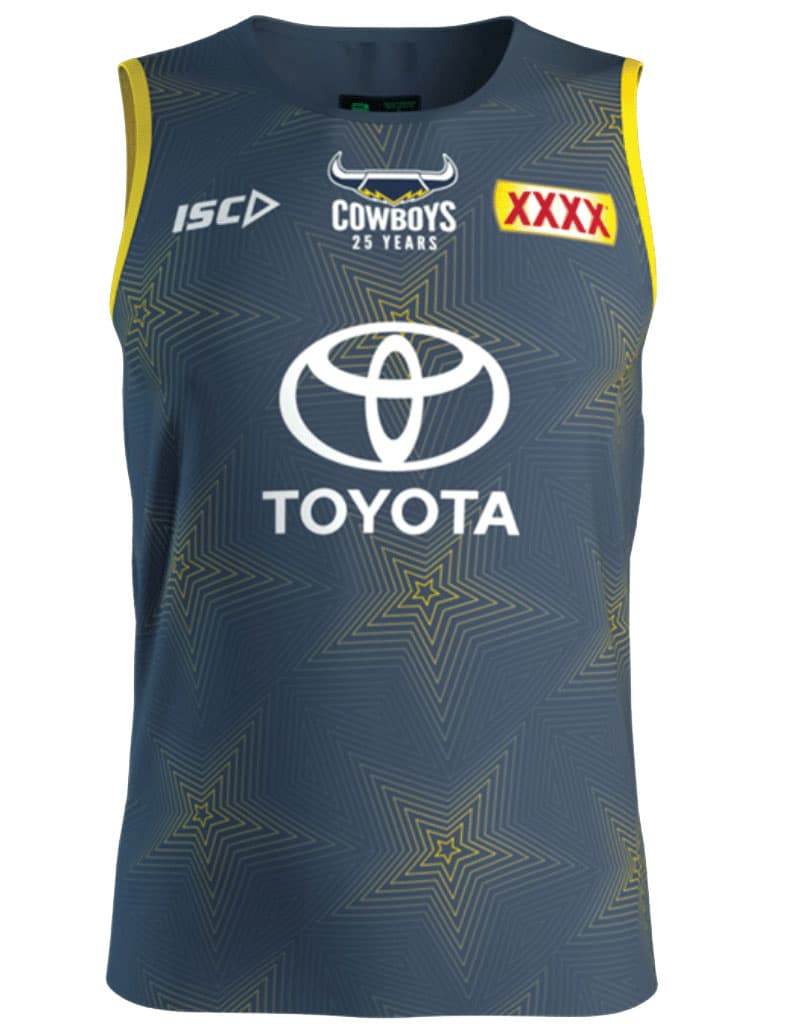 North Queensland Cowboys NRL Mens Steel Training Singlet North Queensland Cowboys NRL Mens Steel Training Singlet
