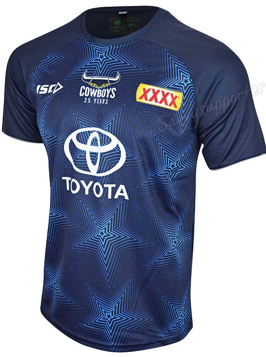 North Queensland Cowboys Mens NRL Navy Training Shirt North Queensland Cowboys Mens NRL Navy Training Shirt
