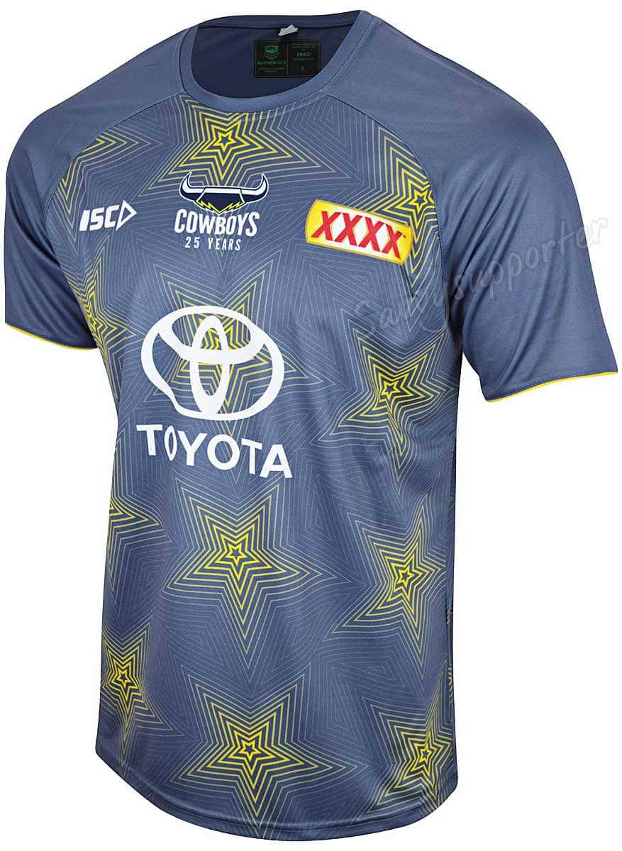 North Queensland Cowboys NRL Mens Steel Training Shirt North Queensland Cowboys NRL Mens Steel Training Shirt
