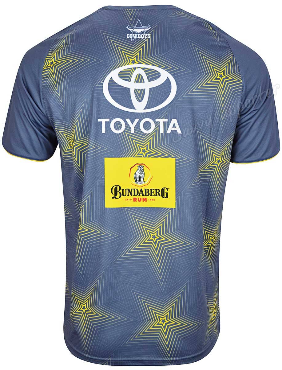 North Queensland Cowboys NRL Mens Steel Training Shirt North Queensland Cowboys NRL Mens Steel Training Shirt