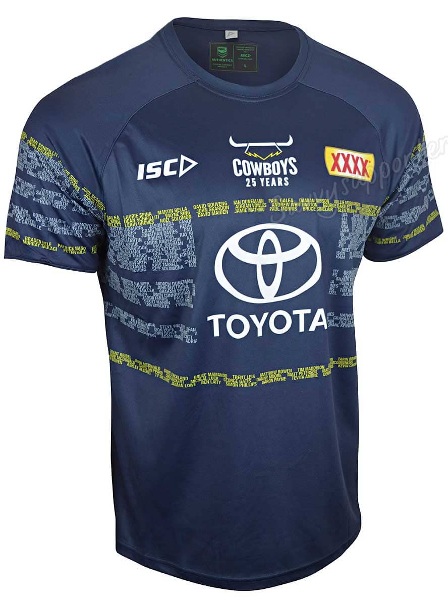 North Queensland Cowboys NRL Mens Run Out Tee Shirt
