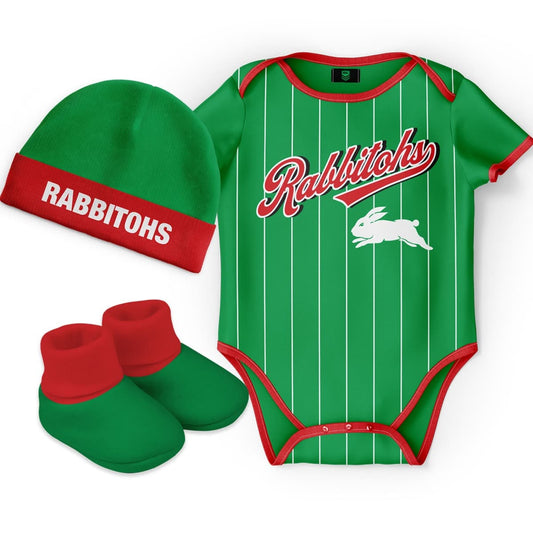 South Sydney Rabbitohs 2025 NRL Toddler 3pc Lullaby Gift Set South Sydney Rabbitohs 2025 NRL Toddler 3pc Lullaby Gift Set
