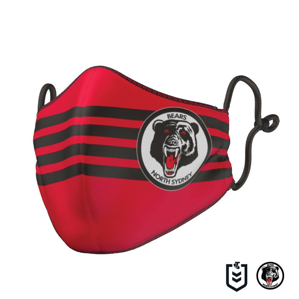 North Sydney Bears NRL Reversible Adults Face Mask