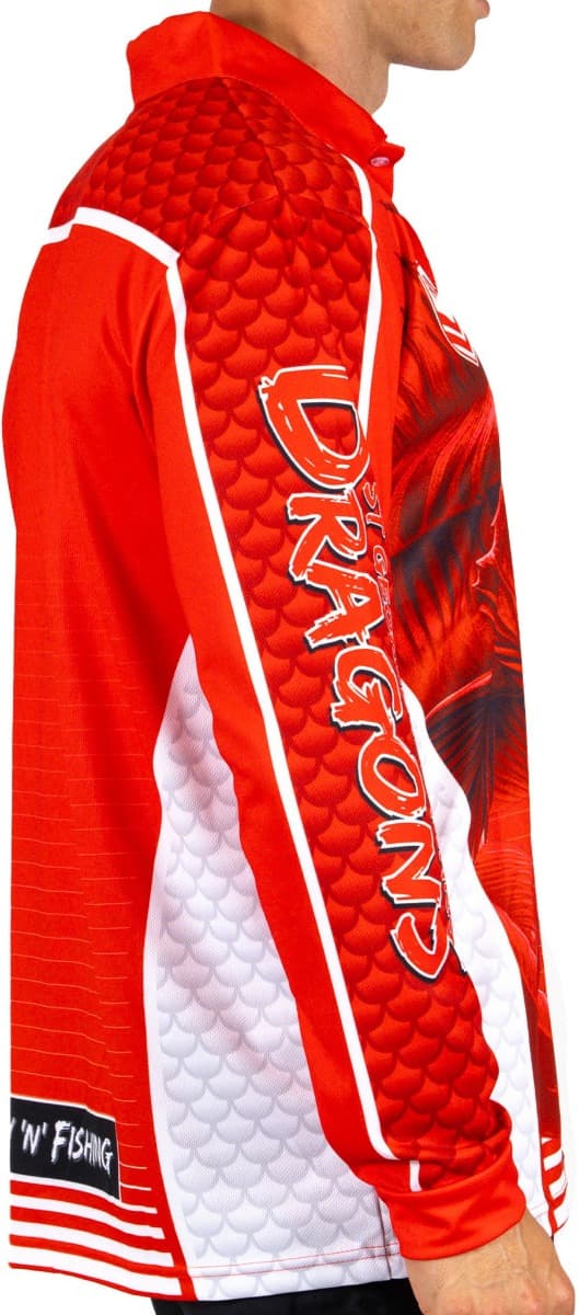 St George Dragons 2025 NRL Mens Barracuda Fishing Shirt