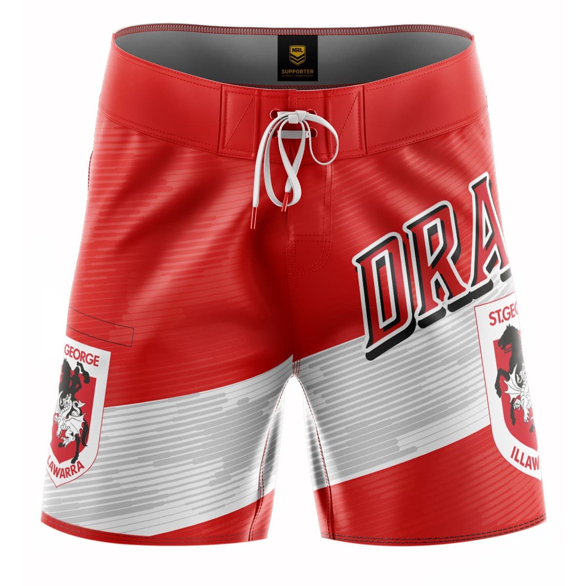 St George Dragons 2025 NRL Mens Barrel Board Shorts