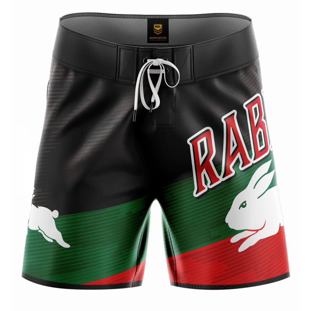 South Sydney Rabbitohs 2025 NRL Mens Barrel Board Shorts South Sydney Rabbitohs 2025 NRL Mens Barrel Board Shorts