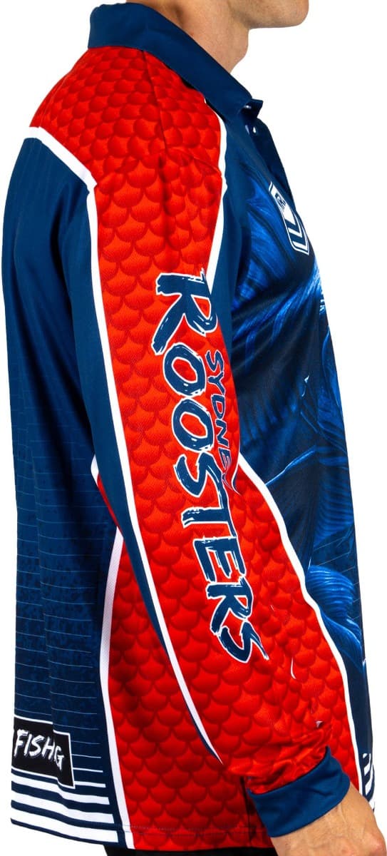 Sydney Roosters 2025 NRL Mens Barracuda Fishing Shirt
