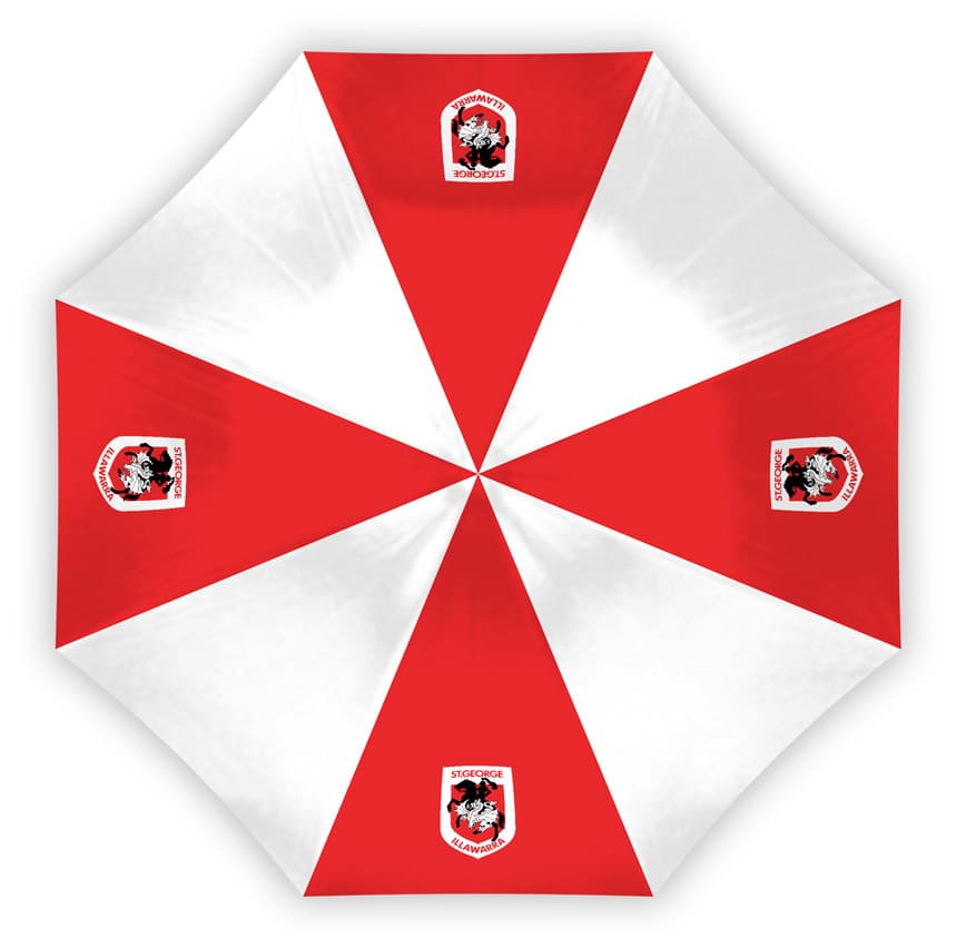St George Dragons NRL 60cm Compact Umbrella St George Dragons NRL 60cm Compact Umbrella