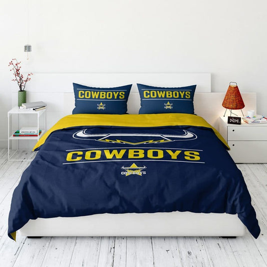 North Queensland Cowboys 2025 NRL Double Quilt Set North Queensland Cowboys 2025 NRL Double Quilt Set