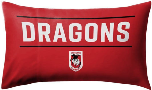 St George Dragons 2025 NRL Pillow Case St George Dragons 2025 NRL Pillow Case
