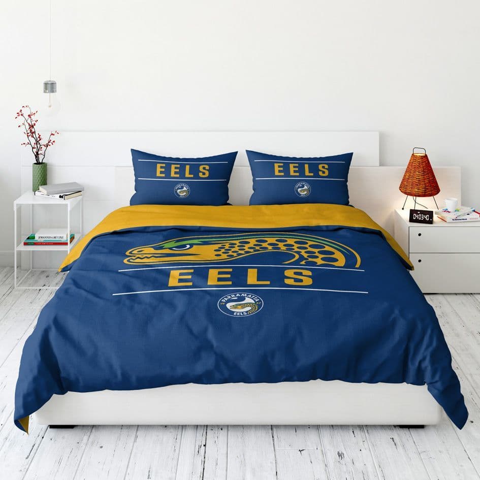 Parramatta Eels 2025 NRL Queen Quilt Set Parramatta Eels 2025 NRL Queen Quilt Set