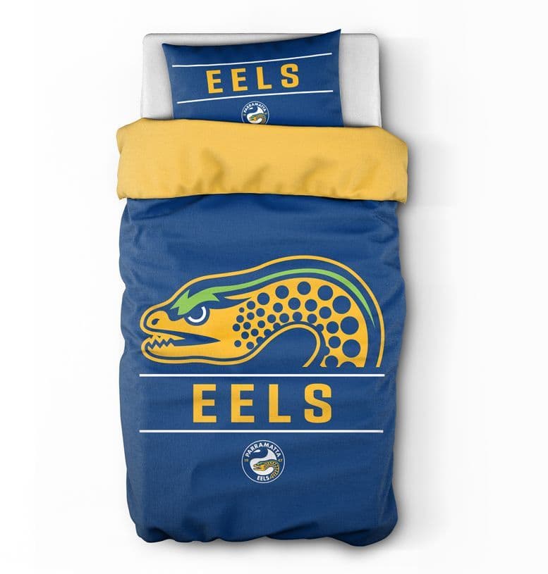 Parramatta Eels 2025 NRL Single Quilt Set Parramatta Eels 2025 NRL Single Quilt Set