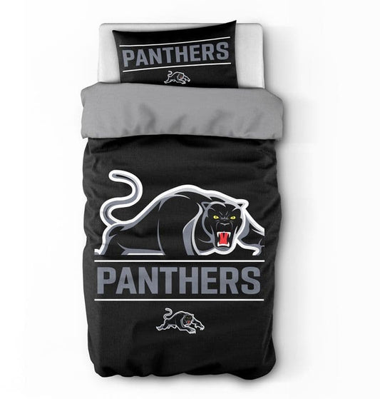 Penrith Panthers 2025 NRL Single Quilt Set Penrith Panthers 2025 NRL Single Quilt Set
