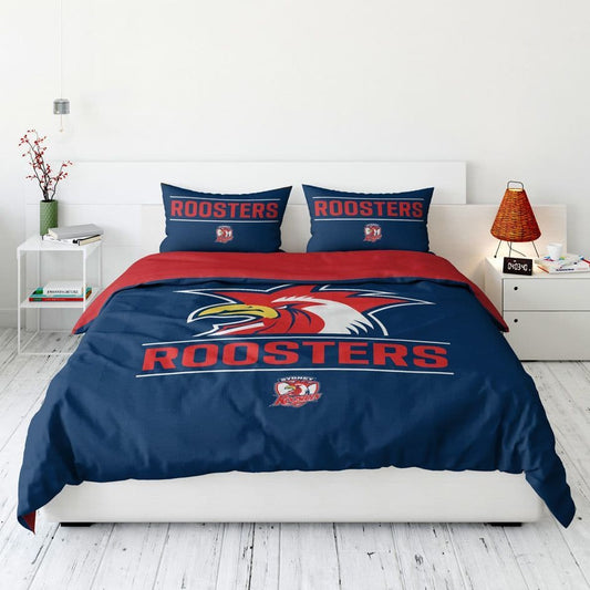 Sydney Roosters 2025 NRL King Quilt Set Sydney Roosters 2025 NRL King Quilt Set