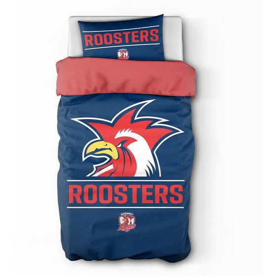 Sydney Roosters 2025 NRL Single Quilt Set Sydney Roosters 2025 NRL Single Quilt Set
