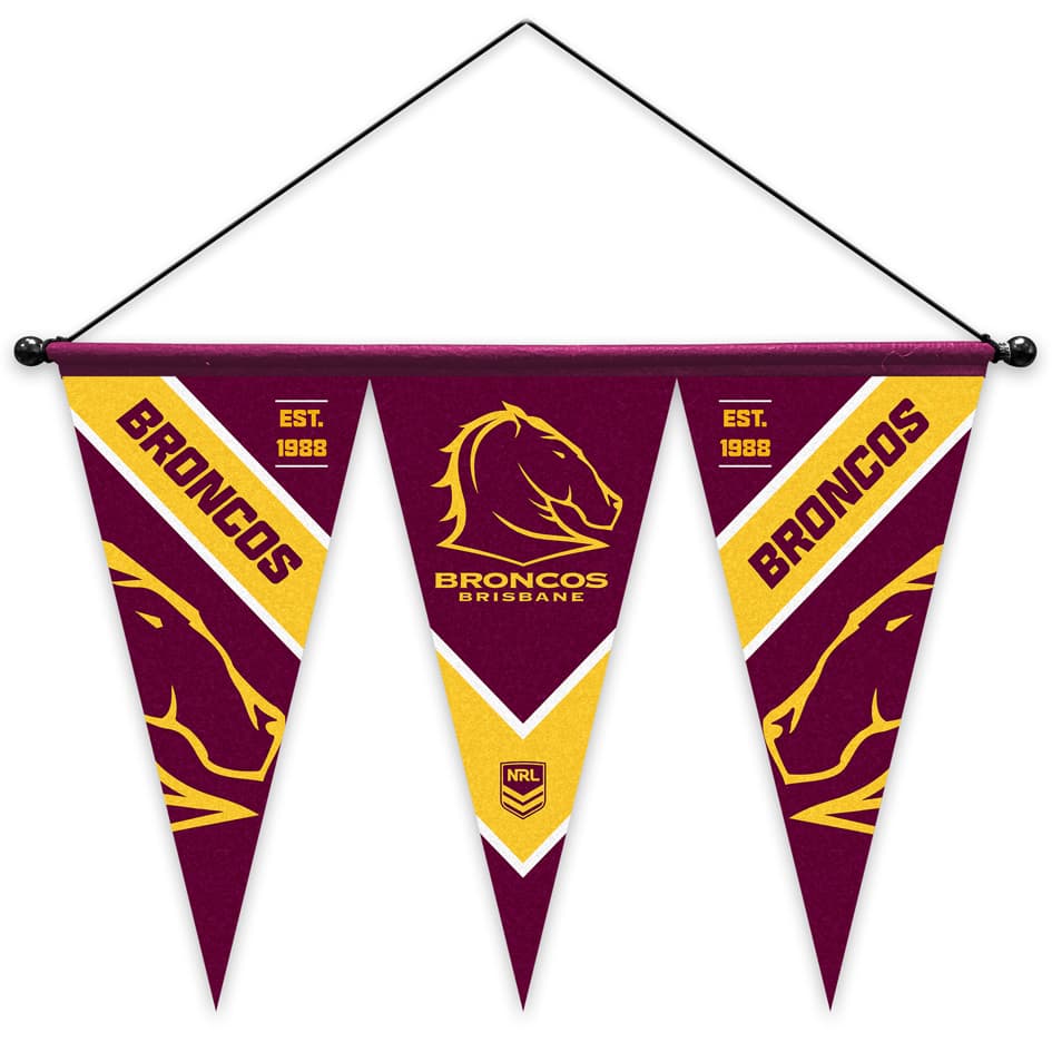 Brisbane Broncos Felt Wall Pennant 40cm x 60cm