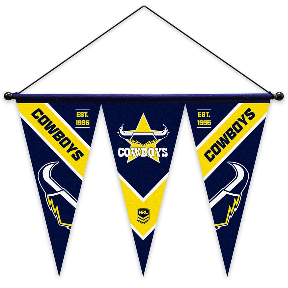 North Queensland Cowboys Felt Wall Pennant 40cm x 60cm North Queensland Cowboys Felt Wall Pennant 40cm x 60cm