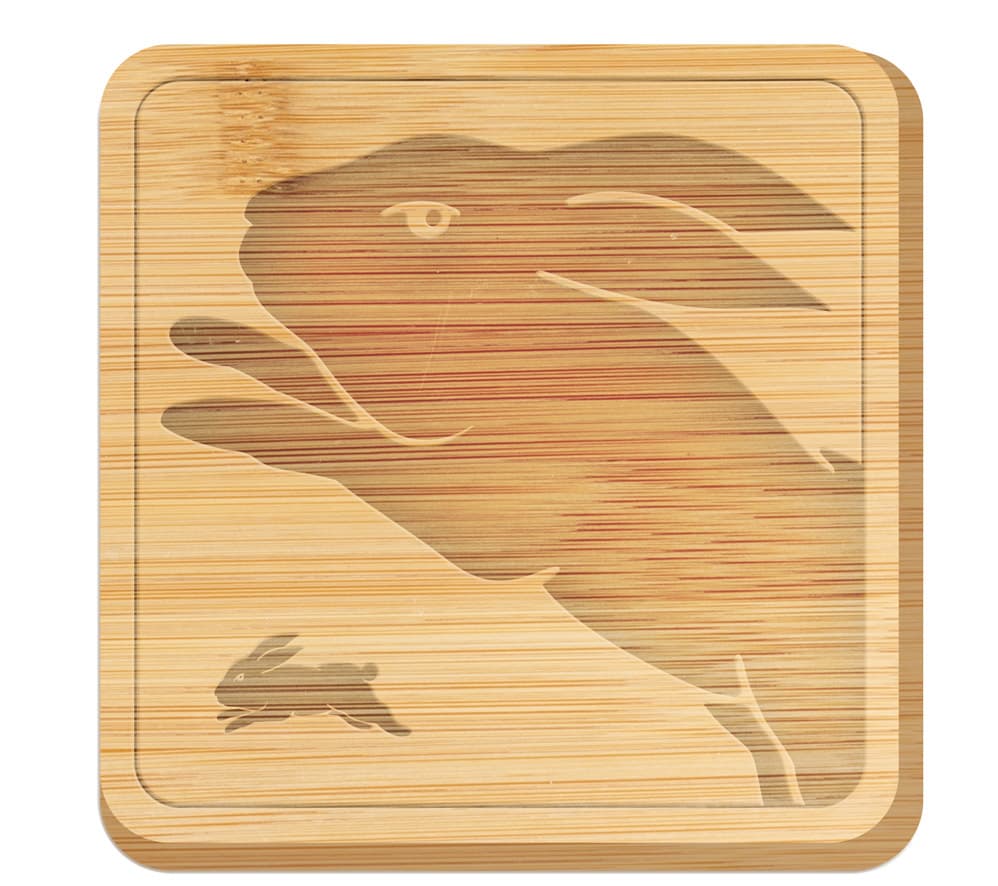 South Sydney Rabbitohs Bamboo Cheeseboard 35cm x 35cm South Sydney Rabbitohs Bamboo Cheeseboard 35cm x 35cm