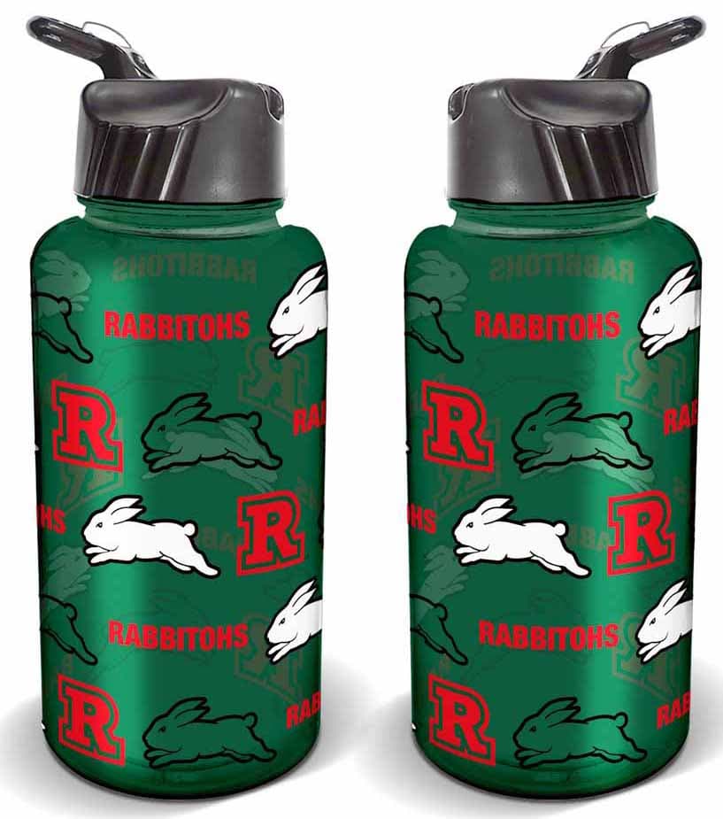 South Sydney Rabbitohs NRL 1 Litre Flip Drink Bottle BPA Free
