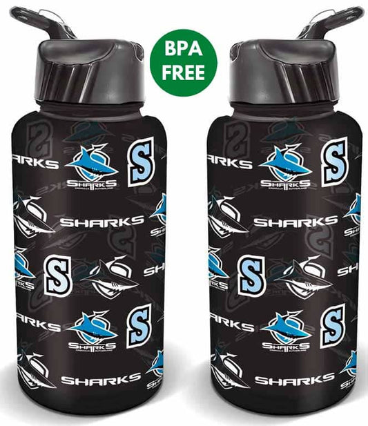 Cronulla Sharks NRL 1 Litre Flip Drink Bottle BPA Free Cronulla Sharks NRL 1 Litre Flip Drink Bottle BPA Free