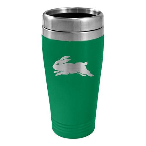 South Sydney Rabbitohs NRL 450ml Stainless Steel Travel Mug South Sydney Rabbitohs NRL 450ml Stainless Steel Travel Mug