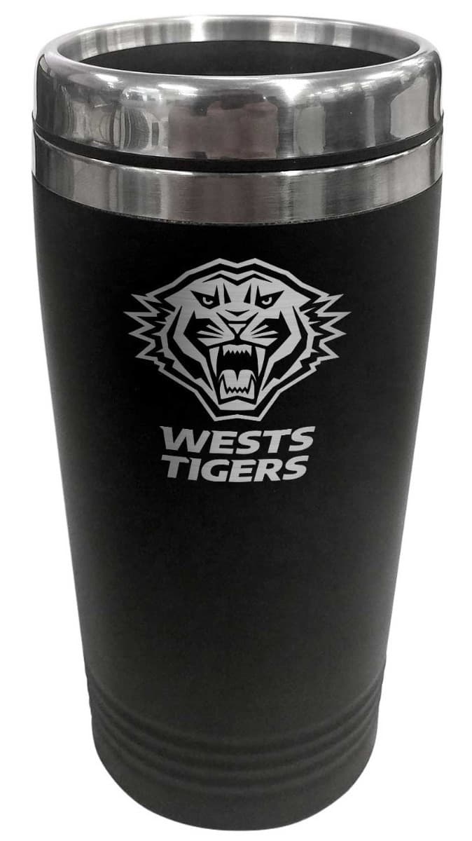 Wests Tigers NRL 450ml 450ml Stainless Steel Travel Mug Wests Tigers NRL 450ml 450ml Stainless Steel Travel Mug