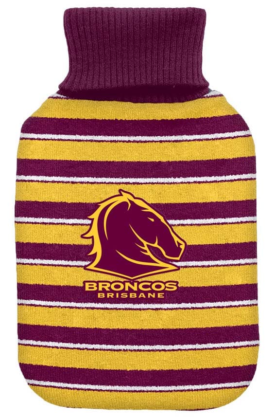 Brisbane Broncos NRL Hot Water Bottle & Cover