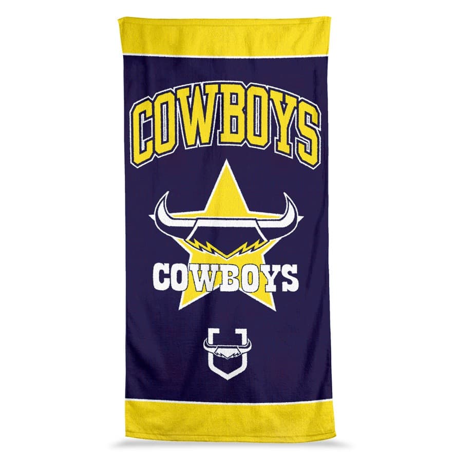 North Queensland Cowboys 2025 NRL Jumbo Beach Towel  90cm x 170cm North Queensland Cowboys 2025 NRL Jumbo Beach Towel  90cm x 170cm