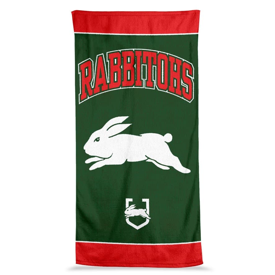 South Sydney Rabbitohs 2025 NRL Jumbo Beach Towel  90cm x 170cm South Sydney Rabbitohs 2025 NRL Jumbo Beach Towel  90cm x 170cm