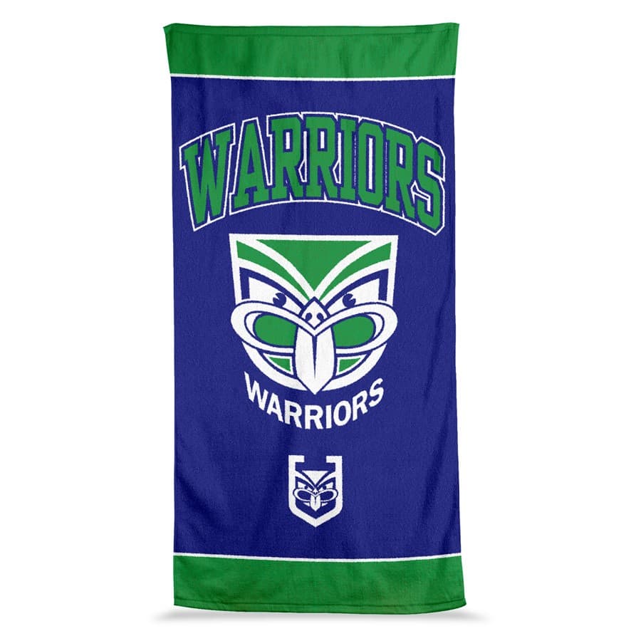 New Zealand Warriors 2025 NRL Jumbo Beach Towel 90cm x 170cm