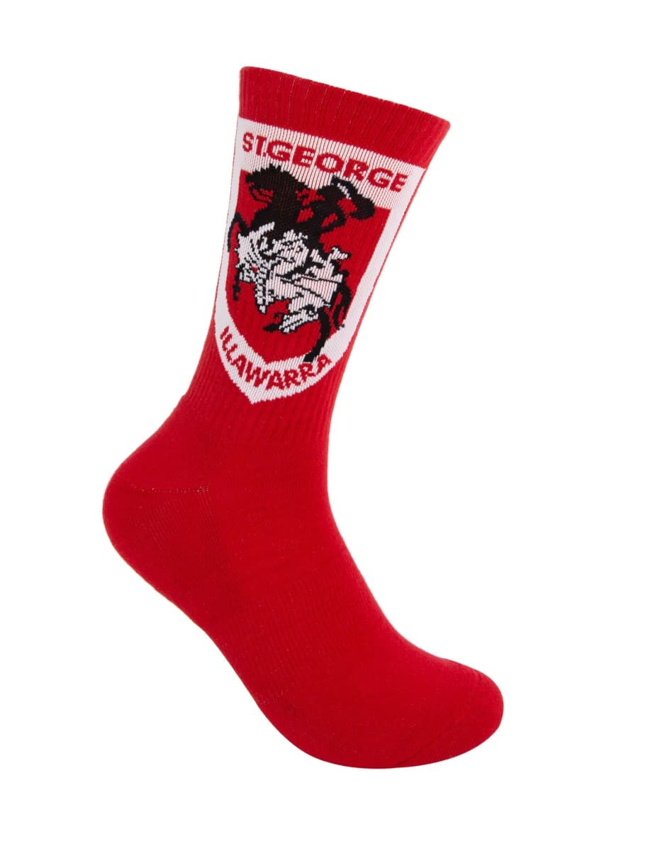 St George Dragons NRL Icons Sneaker 2 Sock Pack