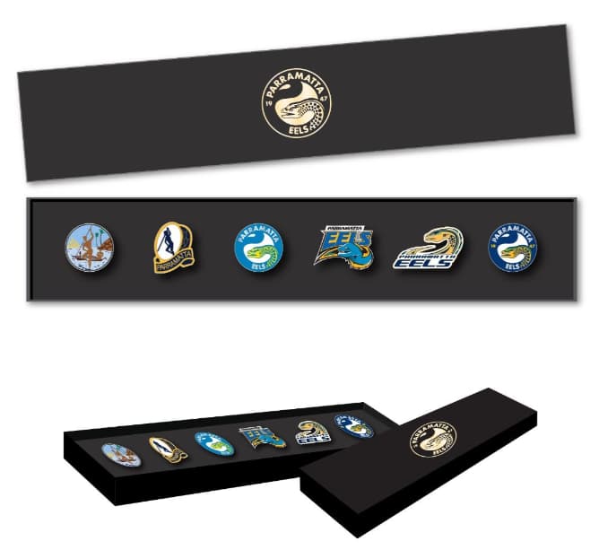 Parramatta Eels Logo Pin Set Parramatta Eels Logo Pin Set