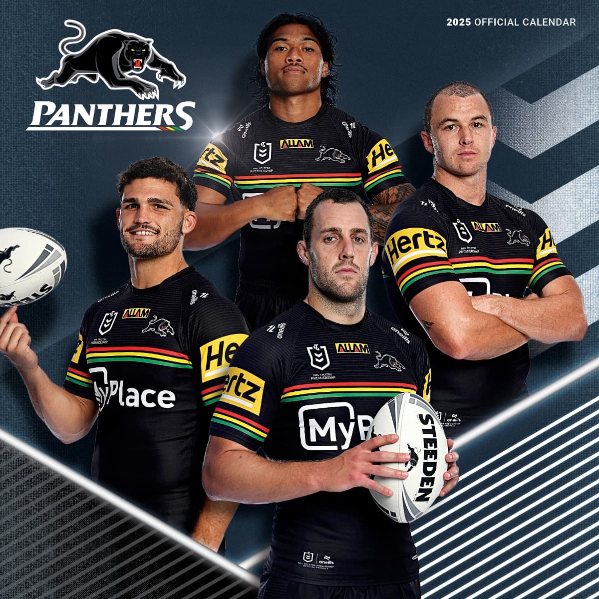 Penrith Panthers 2025 NRL Team Wall Calendar